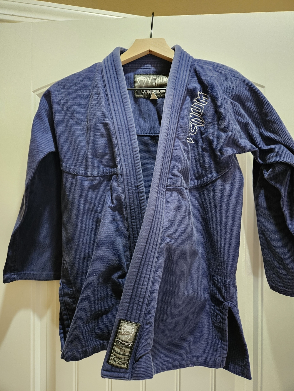 Venum Contender Brazilian Jiu Jitsu Gi Youth C3 Blue BJJ Uniform Jacket & Pants